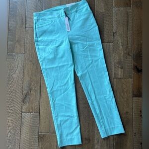 Chico's Mint Green Cropped Ankle Slacks